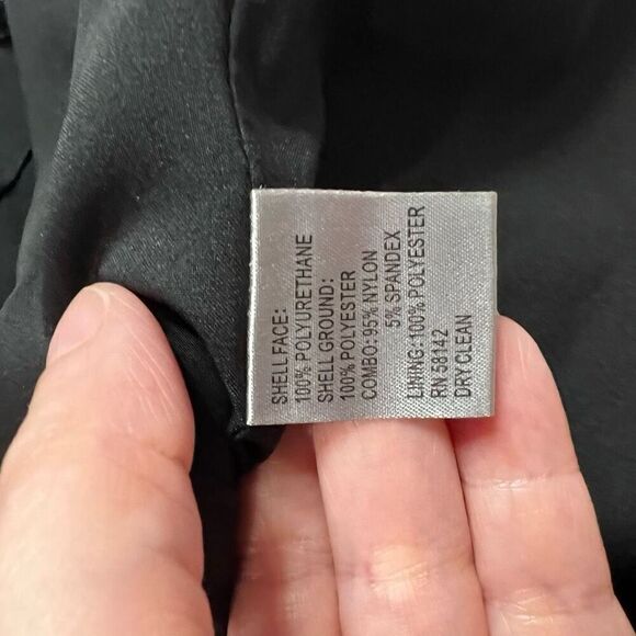 Muse Black Rose 3D Textured Faux Leather Mesh Top Dress Sz 2 Women’s - Picture 8 of 8